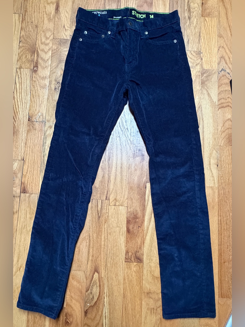 Jcrew - Boys 14 Crewcuts Navy Corduroy Stretch Pants